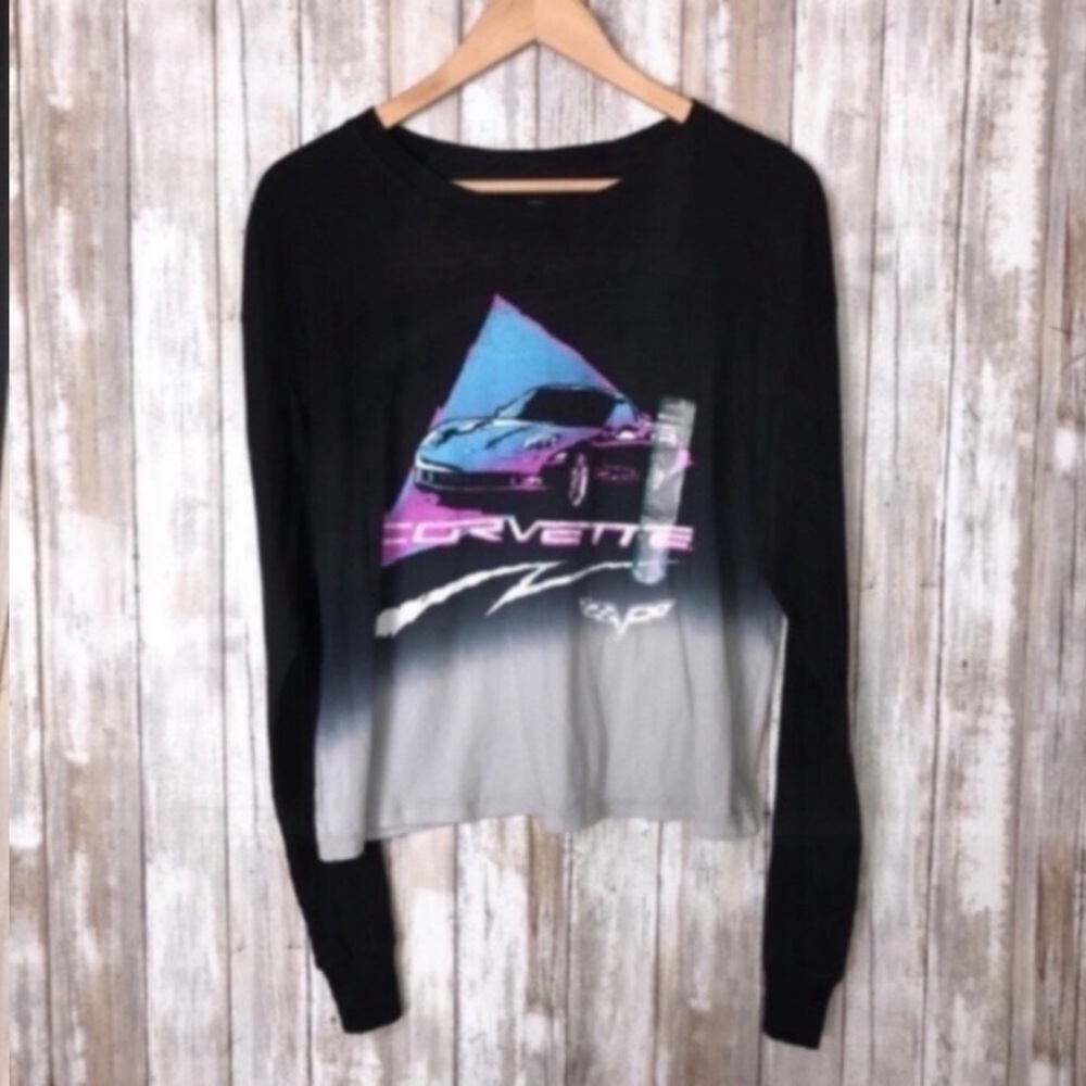 GM Corvette Ombré Long Sleeve Tee - Picture 4 of 6